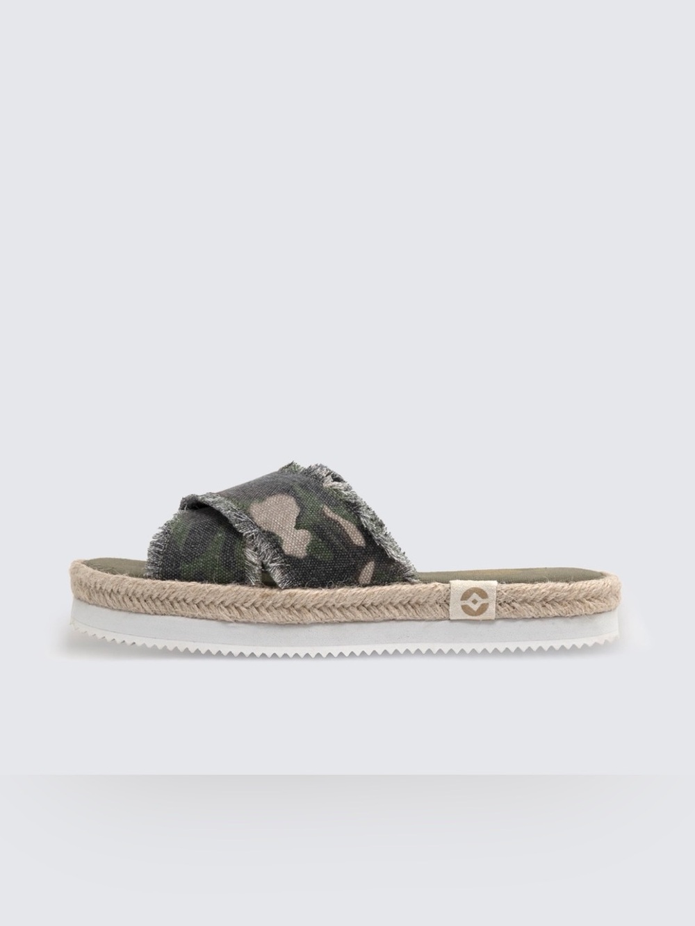 NAHLO Kamala Camo Print Yoga Mat Platform Espadrilles Slides size 7 - Picture 2 of 11
